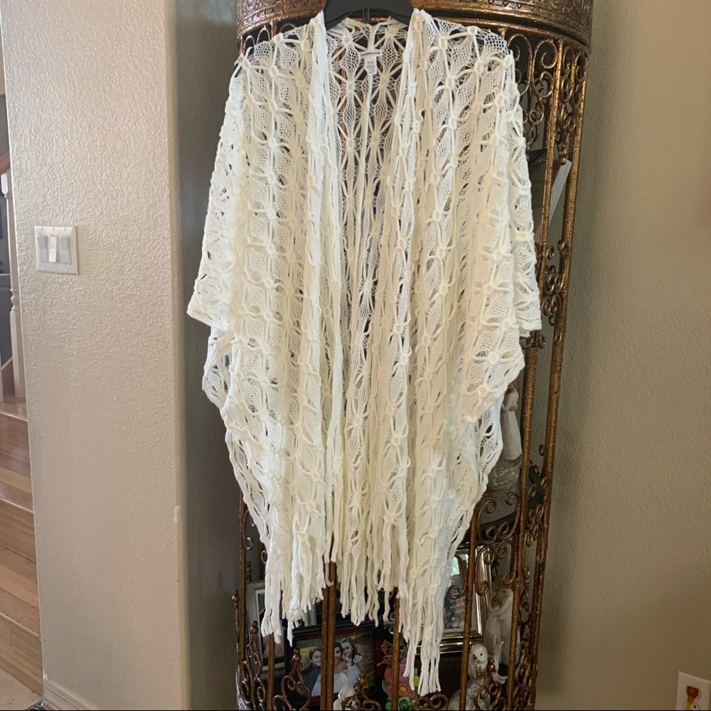 Croft & Barrow Crochet Wrap